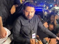khyber pakhtunkhwa chief minister sohail afridi speaks to the media during his lahore street campaign ahead of pti s sept 27 march screengrab
