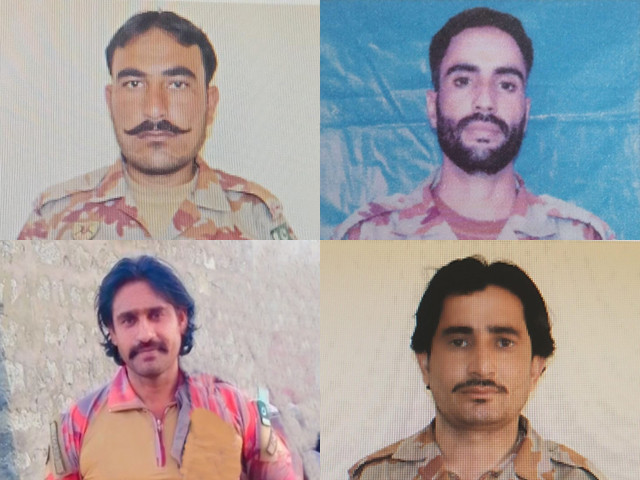 the martyred security personnel were identified as sepoy asad ali lance naik fareed ullah khan lance naik abdul razzaq and lance naik muhammad younas khan photo ispr