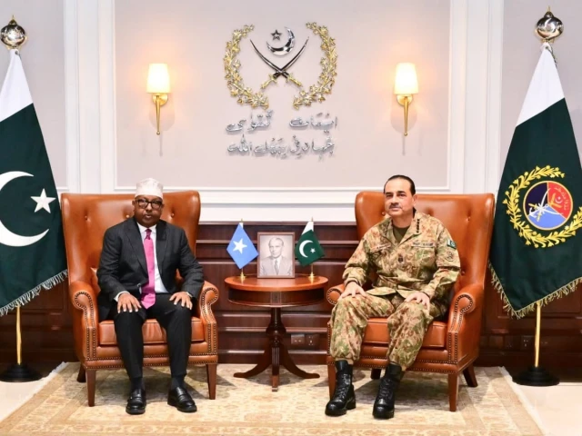 somali defence minister ahmed moallim fiqi in meeting with the cdf munir photo ispr somali defence minister ahmed moallim fiqi in meeting with the cdf munir photo ispr