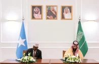 somali defence minister ahmed moallim fiqi and his saudi counterpart prince khalid bin salman signed a military co operation agreement on monday photo somalia defence ministry x account