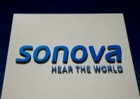 logo of swiss hearing aid maker sonova is seen at the company s headquarters in staefa switzerland may 16 2017 reuters