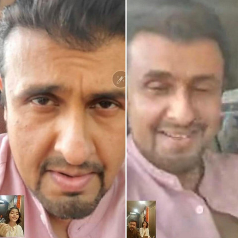 sonu nigam and hadia hashmi in live session photo instagram