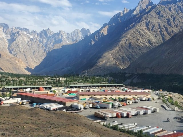 Shipments at Sost Dry Port from China. Sept 25, 2025. Ibrar Khan
