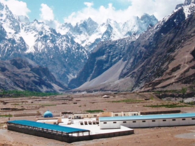 Archival image of Sost Dry Port in early days, Hussainabad Sost, Gilgit 2007. Pamir Times