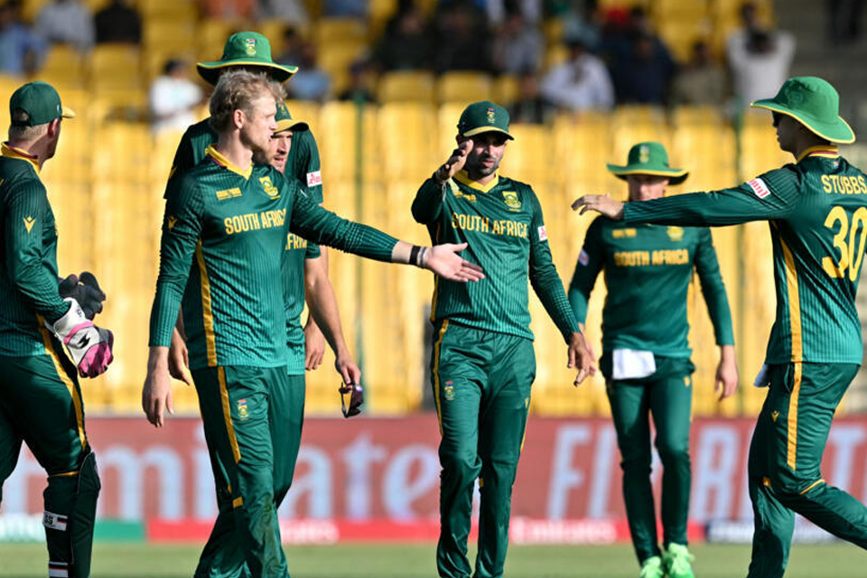 south africa players celebrate in karachi photo afp