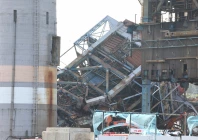 a large structure which collapsed and where multiple people are believed to be trapped at korea east west power s ulsan power plant headquarters in ulsan south korea november 6 2025 photo reuters a large structure which collapsed and where multiple people are believed to be trapped at korea east west power s ulsan power plant headquarters in ulsan south korea november 6 2025 photo reuters