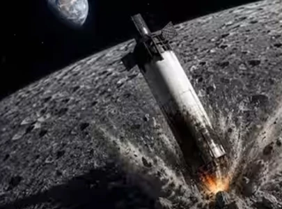 spacex piece slammed into moon