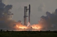 the spacex starship and super heavy v3 booster lift off on its 14h test flight from the spacex launch complex in starbase texas us september 28 2026 the mission is expected to send the vehicle into orbit for the first time and deploy 26 starlink v3 satellites reuters