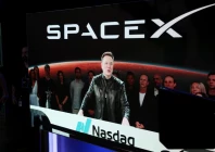 founder ceo chairman and chief engineer of spacex elon musk speaks via videolink on the day of spacex s initial public offering ipo at the nasdaq marketsite in new york city us june 12 2026 photo reuters
