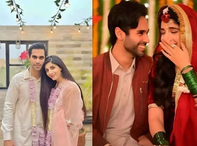 mawra hocane and ameer gilani share moments from baat pakki and dholki mawra hocane and ameer gilani share moments from baat pakki and dholki