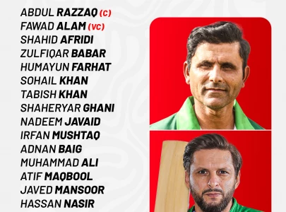 boom boom back afridi returns in razzaq led over 40s squad with miandad as mentor boom boom back afridi returns in razzaq led over 40s squad with miandad as mentor