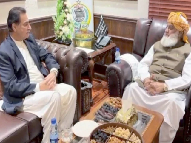 national assembly speaker ayaz sadiq speaks with maulana fazlur rehman during a meeting at the jui f chief s residence photo express screengrab national assembly speaker ayaz sadiq speaks with maulana fazlur rehman during a meeting at the jui f chief s residence photo express screengrab