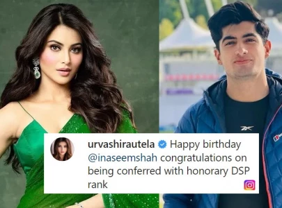 urvashi rautela wishes naseem shah on his birthday urvashi rautela wishes naseem shah on his birthday