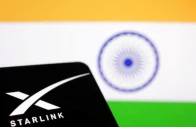 the starlink logo is seen in front of the indian flag in this illustration taken june 21 2023 photo reuters