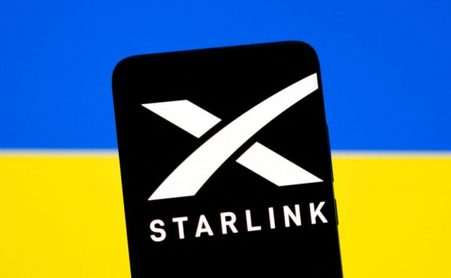 starlink logo is seen on a smartphone in front of displayed ukrainian flag in this illustration taken february 27 2022 photo reuters file starlink logo is seen on a smartphone in front of displayed ukrainian flag in this illustration taken february 27 2022 photo reuters file