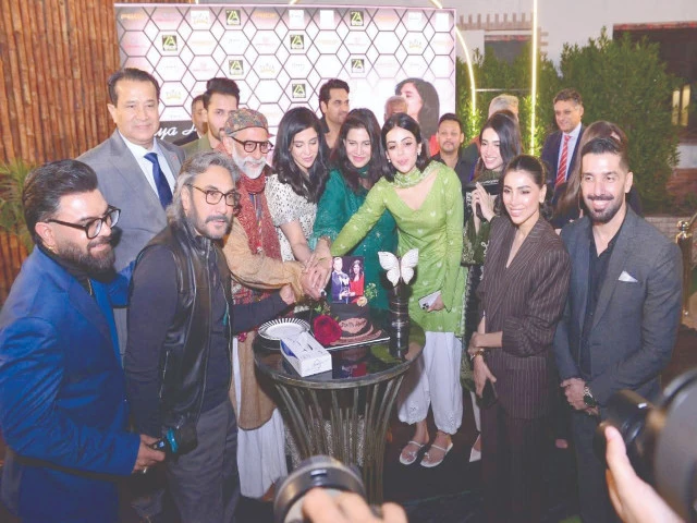 actor sonya hussyn is joined by leading actors producers and cultural figures in karachi as they celebrate her recent best actress win in russia marking a proud moment for pakistani cinema and honouring her growing international acclaim photo express