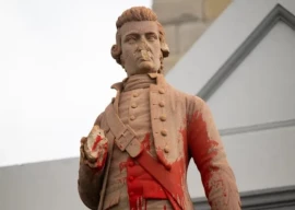 protests and vandalism mark australia day