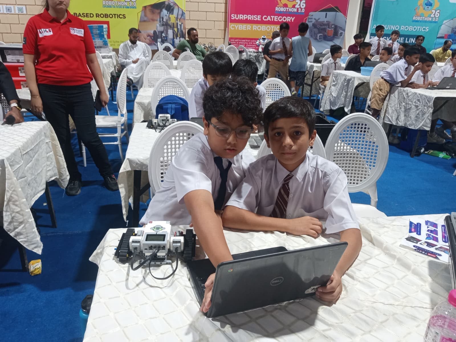 Students from different institutions participated in STEM competitions at KIBTF. PHOTO: BY AUTHOR