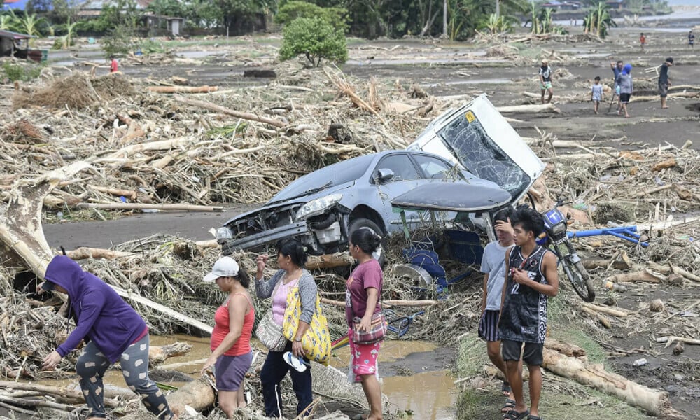 according to the national disaster agency it forced more than half a million people to flee their homes and at least 36 people remain missing photo afp