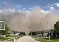 a dust storm approaches the town of normal illinois u s may 16 2025 in this screengrab obtained from a social media video photo reuters