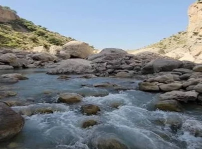 hill streams swell after rains
