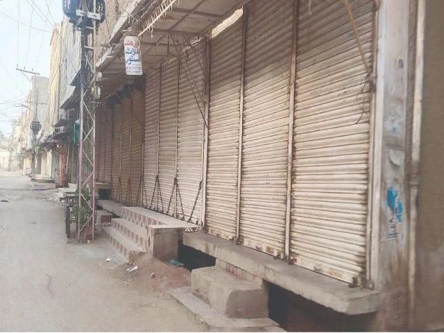the main market in badin is shut in response to the anti canals strike called by jsqm in badin markets close on friday and stay open on sunday photo nni the main market in badin is shut in response to the anti canals strike called by jsqm in badin markets close on friday and stay open on sunday photo nni