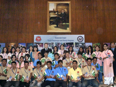 exchange program 35 students gather for pre departure orientation