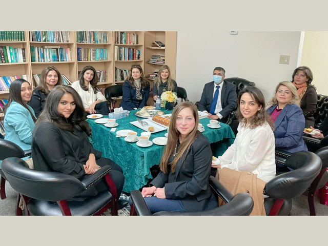 a delegation of ladiesfund meets pakistan s consul general in toronto abdul hameed at an event organised for professional friendship building networking and connecting the community back to pakistan photo express