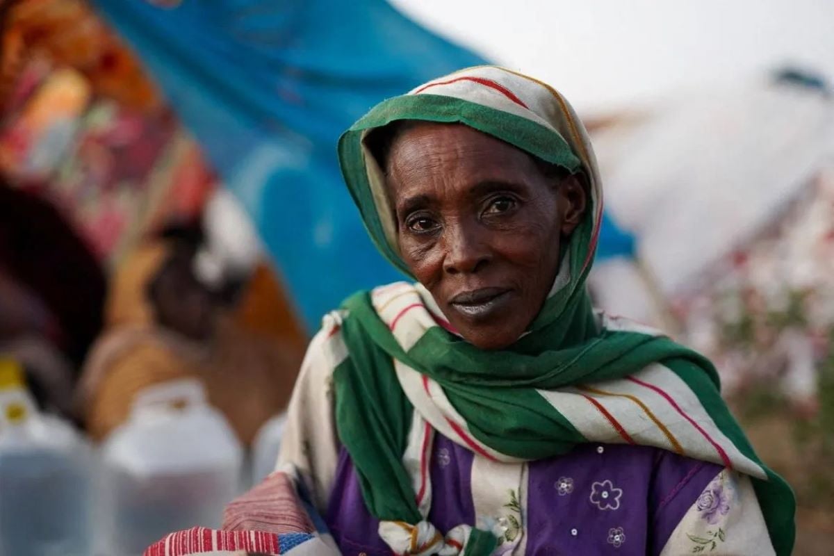 A displaced woman in Darfur, Sudan. PHOTO: REUTERS