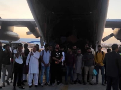 97 more pakistanis reach karachi from sudan 97 more pakistanis reach karachi from sudan