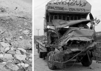 potholes turn sujawal bypassroad into accident hotspot