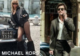michael kors launches fall 2025 campaign with suki waterhouse and logan lerman in rome