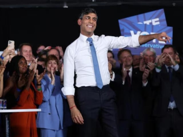 british prime minister rishi sunak attends a conservative party rally after he called for a general election in london britain may 22 2024 photo reuters