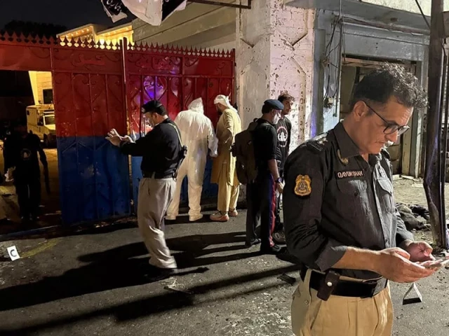 police officials inspect the site following a suicide bombing in swat on august 2 2026 photo afp police officials inspect the site following a suicide bombing in swat on august 2 2026 photo afp