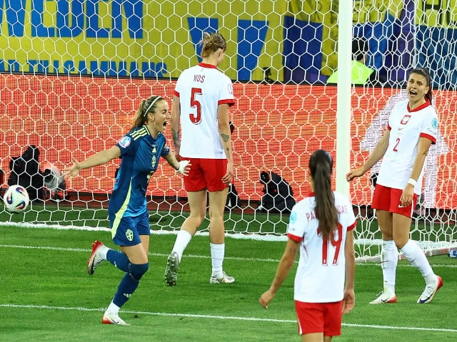 sweden s kosovare asllani celebrates scoring their second goal against poland photo reuters sweden s kosovare asllani celebrates scoring their second goal against poland photo reuters
