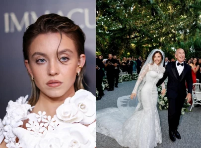 why did sydney sweeney attend jeff bezos wedding