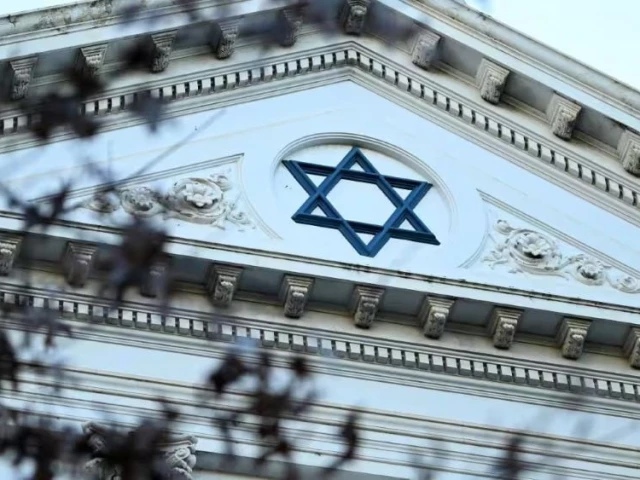 the fire at the east melbourne hebrew congregation was contained to the front entrance source aap james ross the fire at the east melbourne hebrew congregation was contained to the front entrance source aap james ross