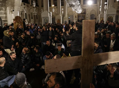 damascus sees protests after christmas tree burning in central syria