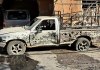 a damaged vehicle near a site of an israeli raid on friday according to syrian state media in beit jinn syria november 28 2025 photo reuters