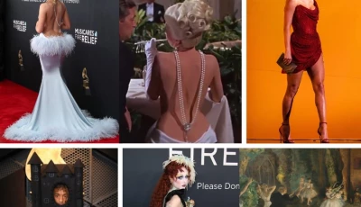 all the hidden fashion messages at the 2025 grammys taylor swift sabrina carpenter and more