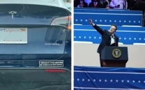 i bought this before we knew elon was crazy tesla owners are putting regret stickers on their car