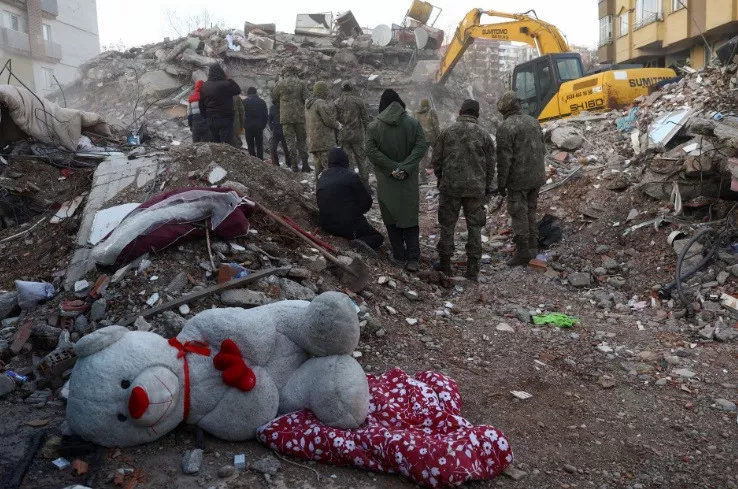 people work at the site of a collapsed building in the aftermath of the deadly earthquake in kahramanmaras turkey february 8 2023 reuters ronen zvulun people work at the site of a collapsed building in the aftermath of the deadly earthquake in kahramanmaras turkey february 8 2023 reuters ronen zvulun
