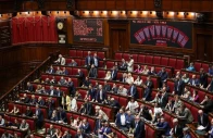 a voting board displays the result after italy s chamber of deputies approved the government s electoral reform bill in a secret ballot by 217 votes to 152 with two abstentions in rome italy july 16 2026 reuters