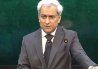 foreign ministry spokesperson tahir anbrabi speaks at a press briefing on may 22 2026 screengrab