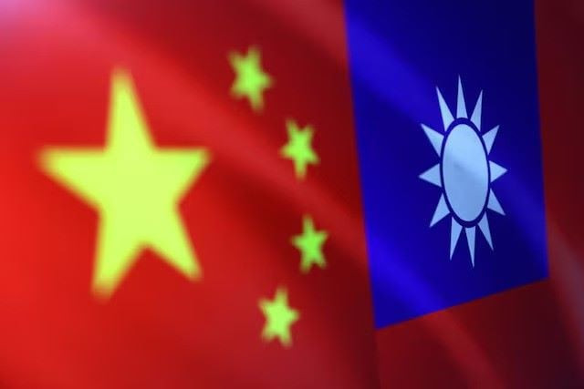 chinese and taiwanese flags are seen in this illustration august 6 2022 photo reuters chinese and taiwanese flags are seen in this illustration august 6 2022 photo reuters