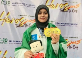 pakistani athlete wins 3 gold medals at 2025 taekwondo championship in malaysia