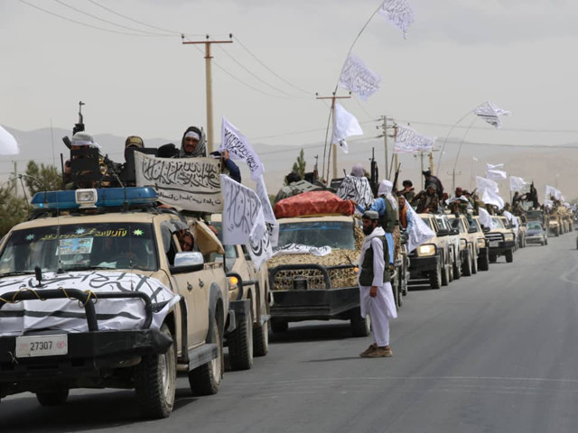 a major taliban military march was organised in paktia province photo twitter afghanurdu