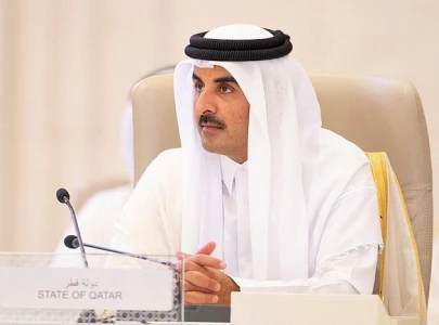 qatar s emir holds talks in egypt on ending gaza violence