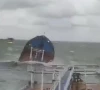 russian tanker splits in storm spilling oil into kerch strait
