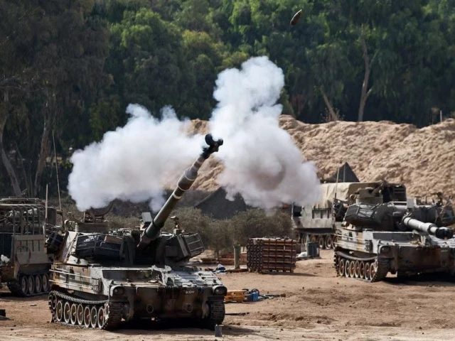 a mobile artillery unit fires towards gaza near the border in israel september 28 2025 photo reuters